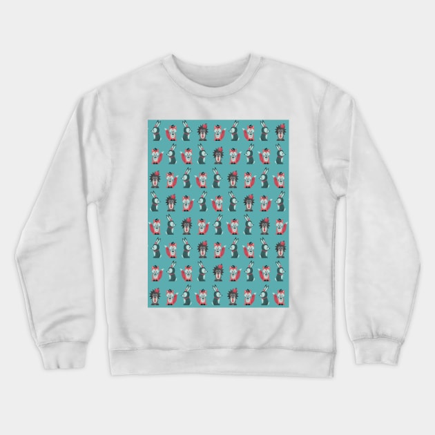 Dark Dreams - Children's Room Wallpaper in the Bunker Crewneck Sweatshirt by Lab7115